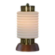 Lampe à poser scandinave avec opaline 1960’s