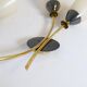 Mid-century pair of wall lamps in brass and opaline attributed to Asea Sweden, 1950s.