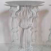 4 contemporary design wire candle holders