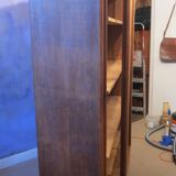 1930s three-door light oak wardrobe