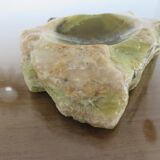 Brutalist ashtray in green oxyx