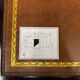 Bureau anglais classique avec incrustation en cuir