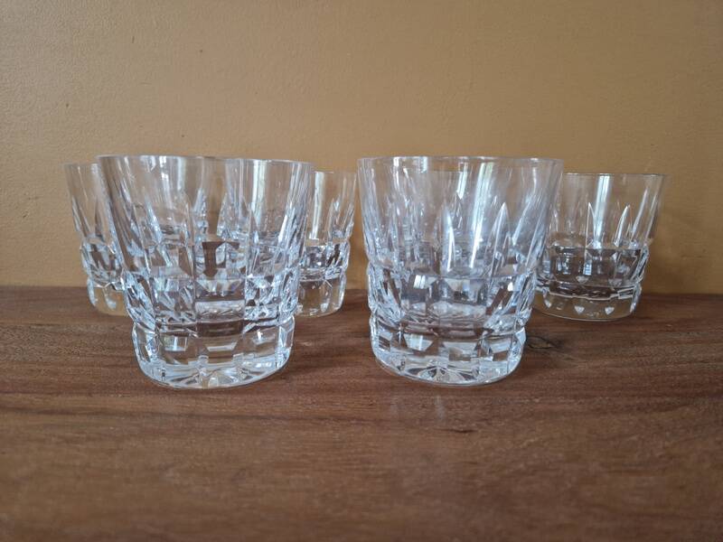 Saint Louis Crystal - Set of 6 Manhattan model whisky glasses