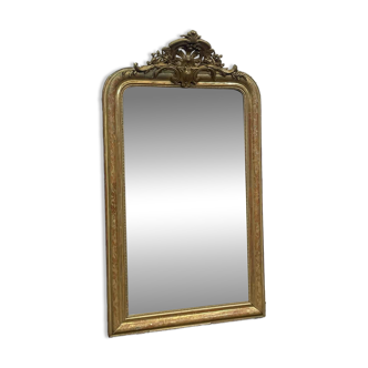 Miroir Louis XV fin XIXème en bois doré