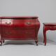 Vintage chest of drawers + bedside table