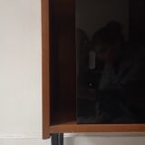 Modernist sliding glass sideboard, 1960