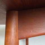 1960 stamped round teak dining table