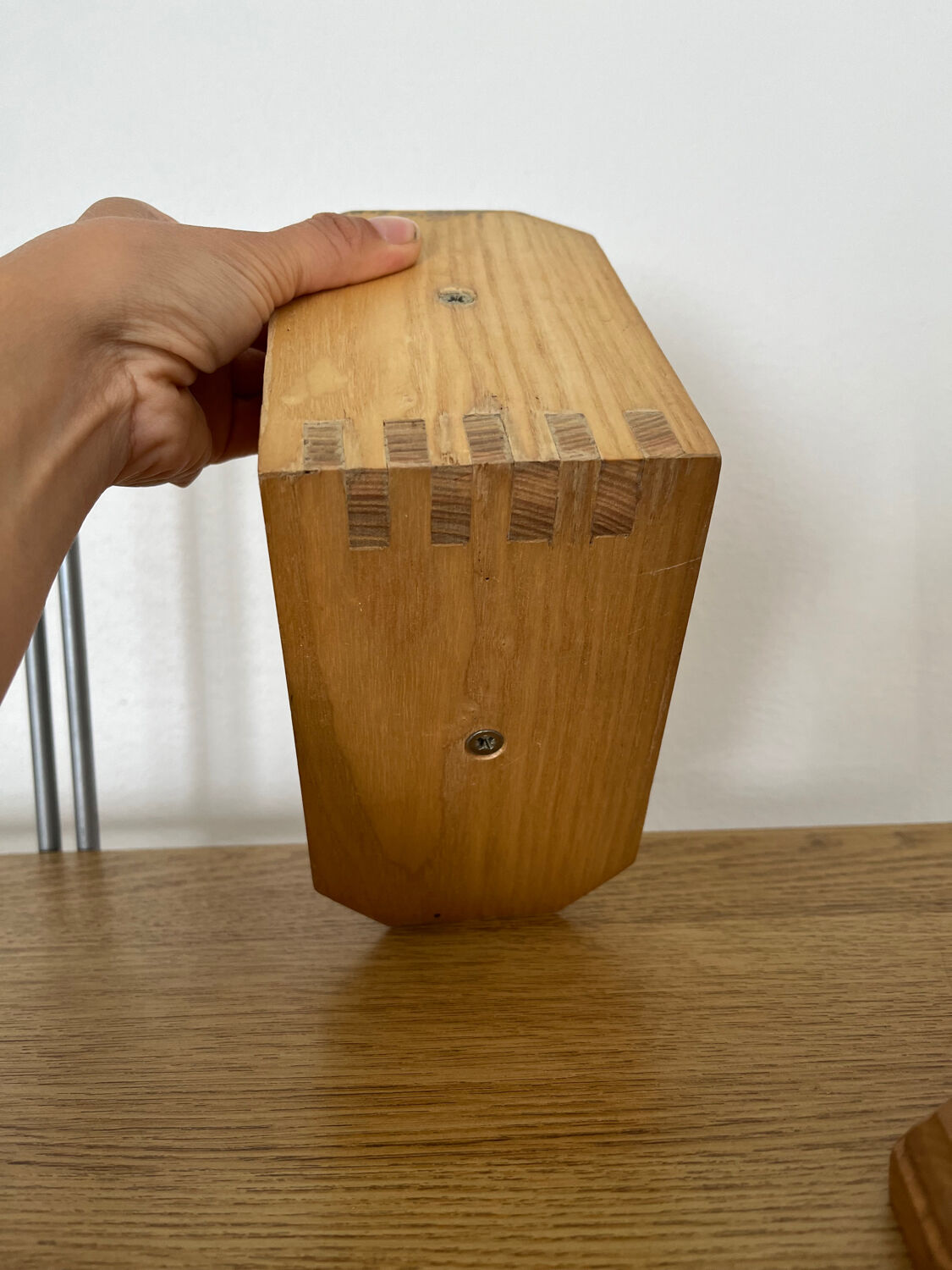 Pair of wooden bookends