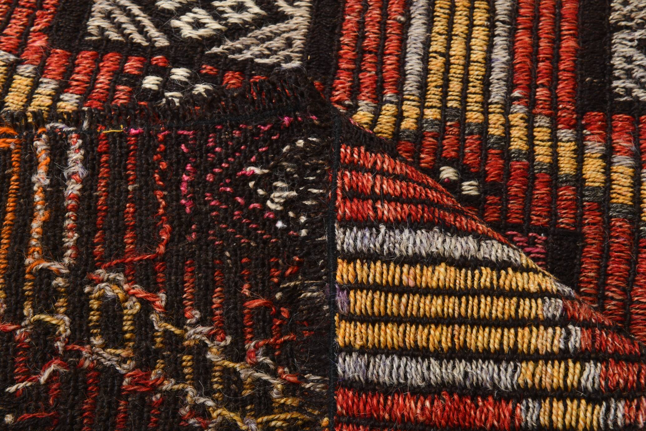 2x7 kilim handmade vintage distressed kilim runner, 61x214 cm