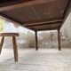 Table de ferme ou table de drapier noyer massif 1900