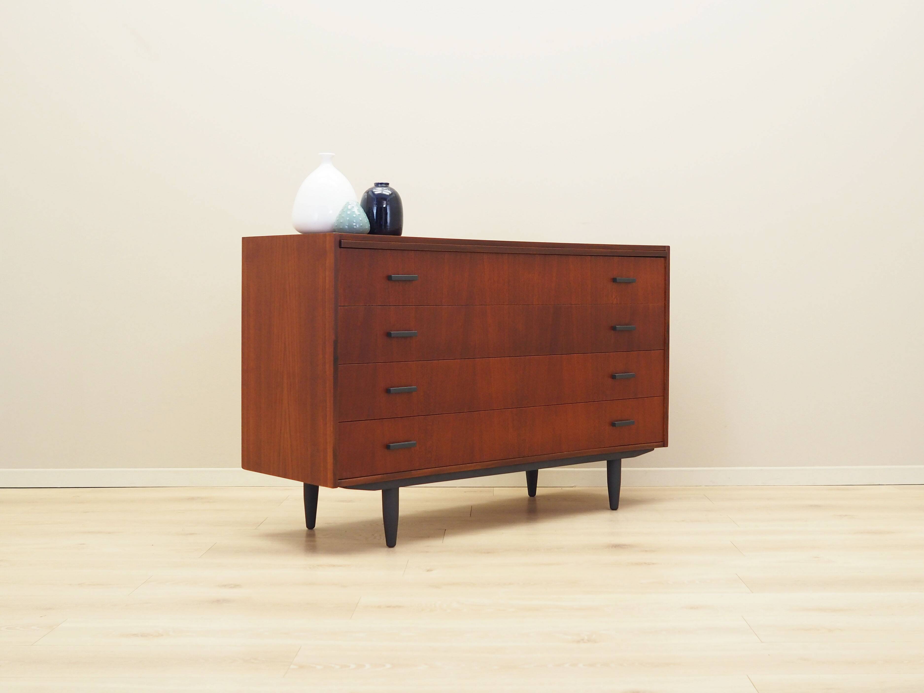 Teak chest of drawers, Danish design, 1970s, production: Denmark