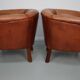 Vintage Dutch Leather Club Chairs, Set of 2