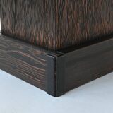 Brutalist square shaped coffee table Mid-Century France 1970