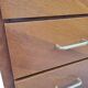 Vintage chest of drawers from the 70s with compass feet