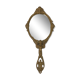 Miroir à main en bronze du milieu XXe decor d'angelot