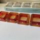 Swedish Design lot of 4 glass vintage ashtrays 1960's