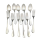 Silver series 5 spoons 6 vintage silver forks