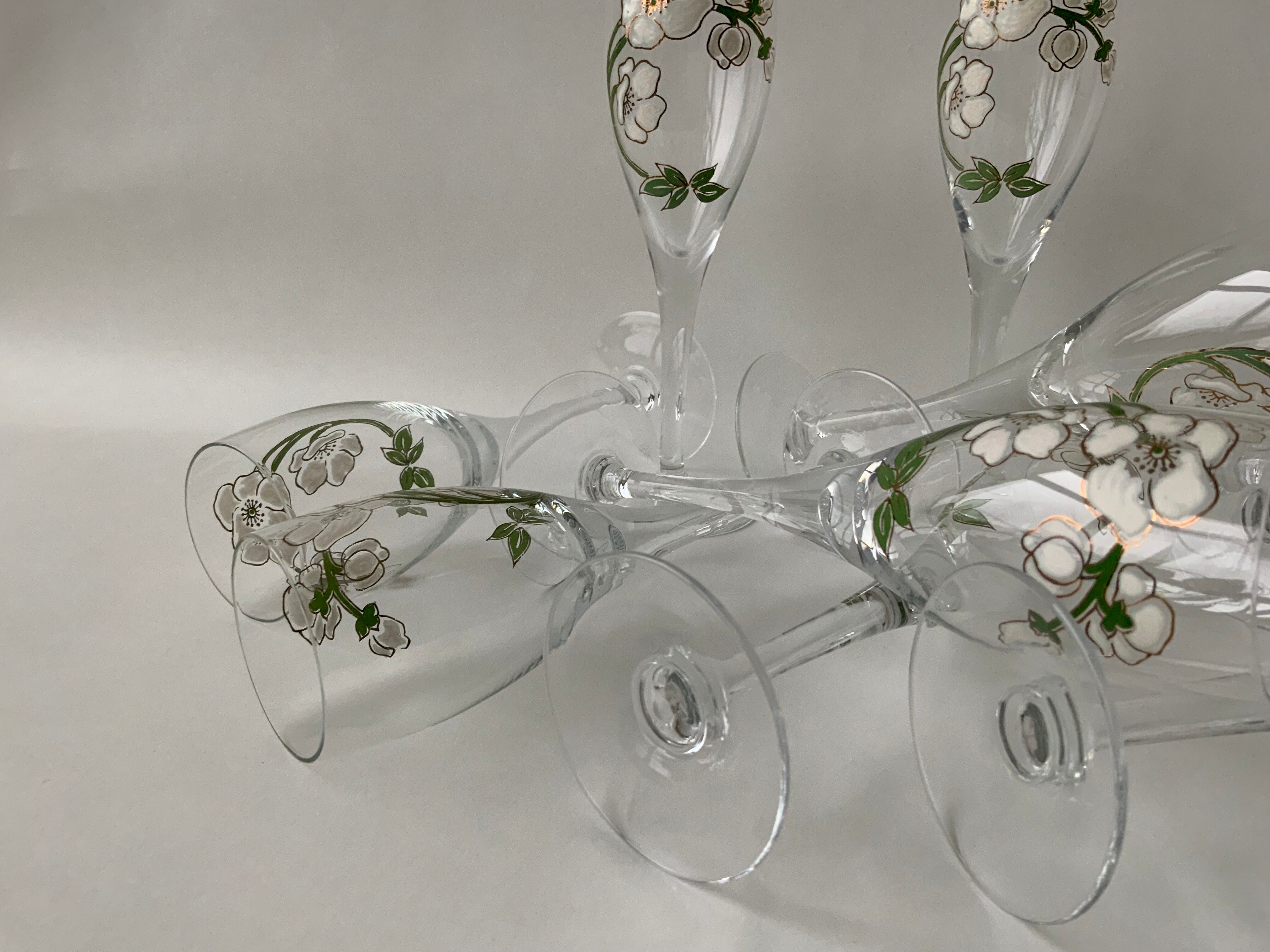 Champagne flutes Perrier Jouët