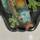 Large oval wall plate in Palissy majolica from Vallauris