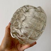 XXL antique glass flower vase