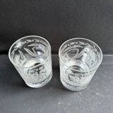 2 Verres à whisky – Cristal gravé