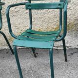 Series of 4 garden chairs