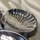 Plat inox serviteur forme coquillages