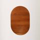 Round extendable teak table by Svante Skogh