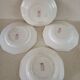 Set of four plates terra de fer Saint Amand