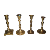 Lot of old candlesticks