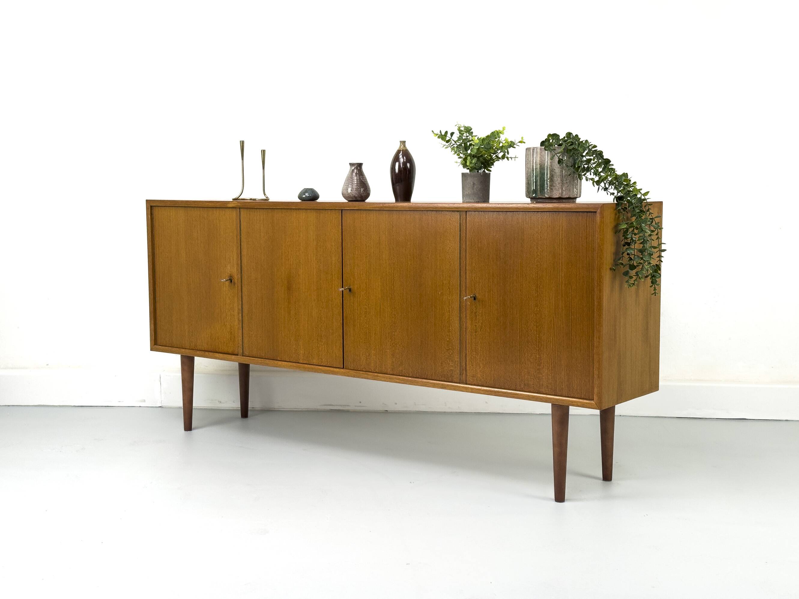 Mid Century Teak Sideboard by WK Möbel, 1960s