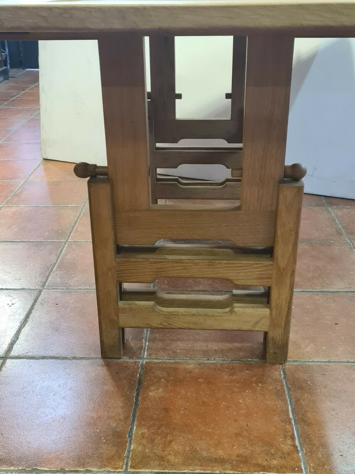 vintage modular table in oak GILLERME and CHAMBRON