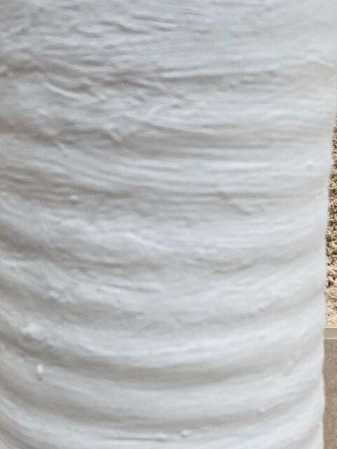 Lot de 3 vases vintage blanchis