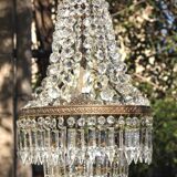 Art Deco hot air balloon chandelier with tassels