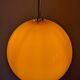 Suspension boule XL en opaline orange des années 60/70