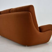 20th Century , Brown Atlantis Three seats Sofa, 1960s