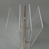 Plexiglas magazine rack by David Lange 1970s
