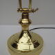 Desk/bank lamp, hinged gilded brass