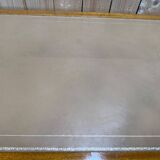 Flat desk with sliding shelves – Louis XVI style – Mahogany, leather and lace