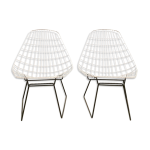 2 chaises en fer vintage