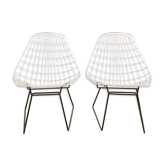 Vintage Dutch design wire chairs Cees Braakman Pastoe