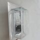 Stainless steel and glass wall lamp