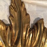 Golden wood sun mirror years 60