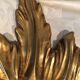 Golden wood sun mirror years 60