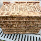 Vintage wicker basket for poultry rabbit