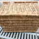 Vintage wicker basket for poultry rabbit