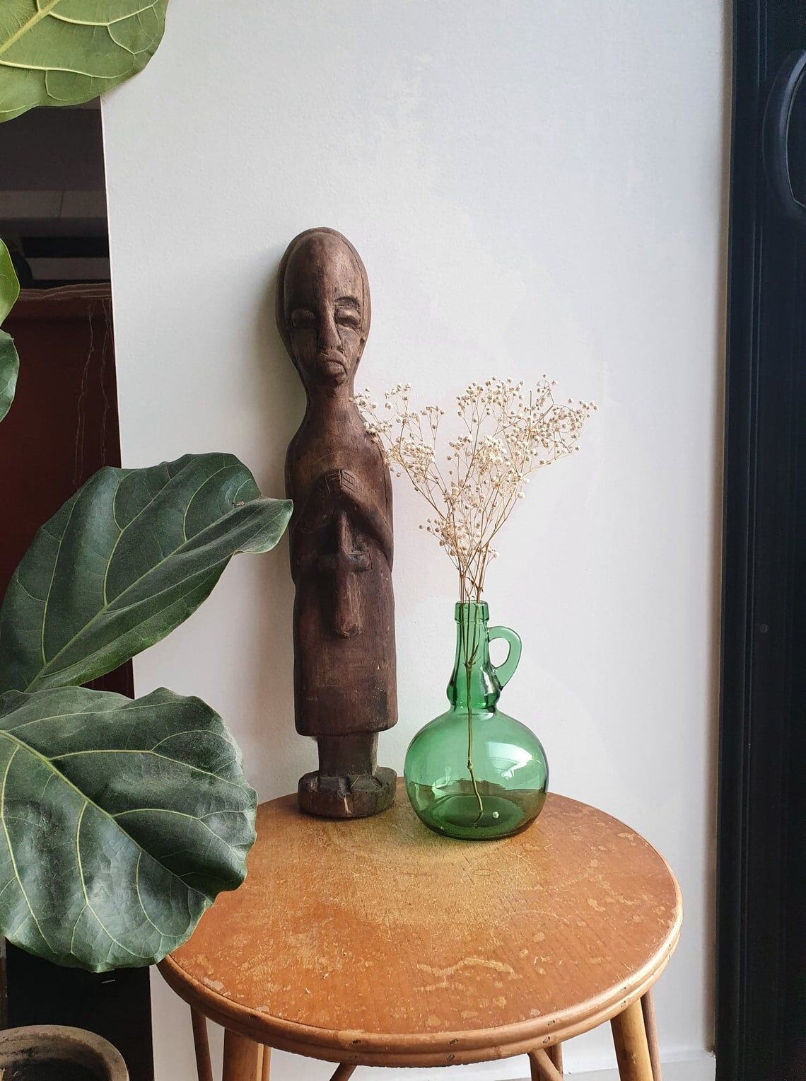 Bouteille en verre style dame-jeanne