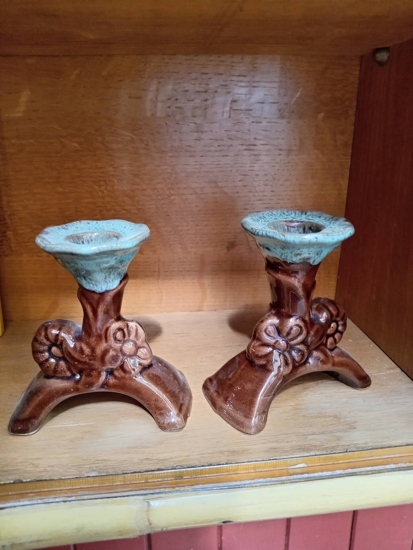 Paire de bougeoirs