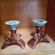 Paire de bougeoirs