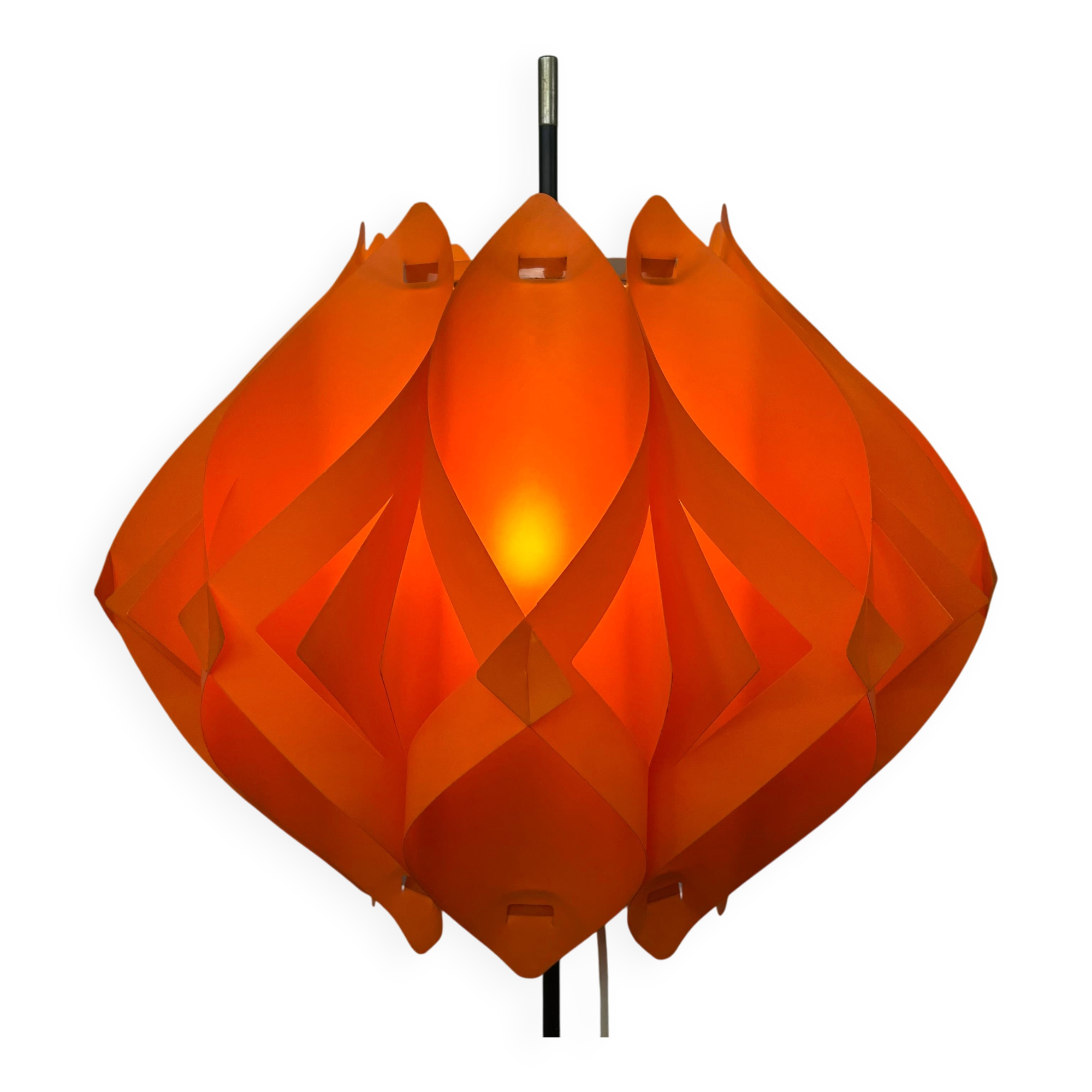 Orange floor lamp by Milanda Havlova - Vest Leuchten